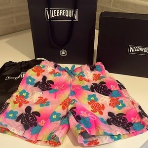 Vilebrequin Kids Swim Trunks - Pink and Multicolor